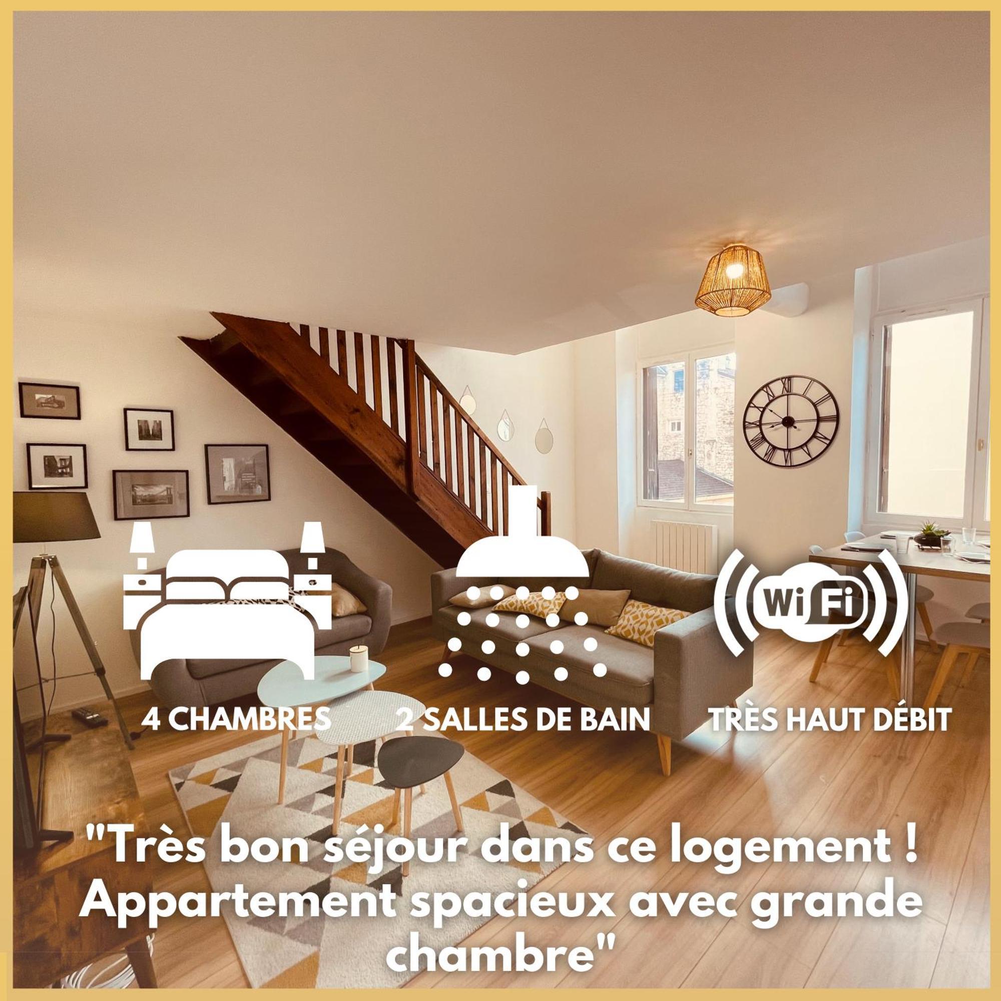 Bel Appart' 4 Chambres Duplex Durafour Saint-Etienne  Exterior foto